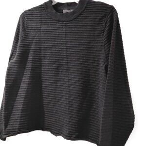 Mango-S- RELIEVER IN COTTON KNIT-BLACK TOP